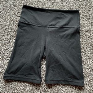 Athleta 7” black biker shorts